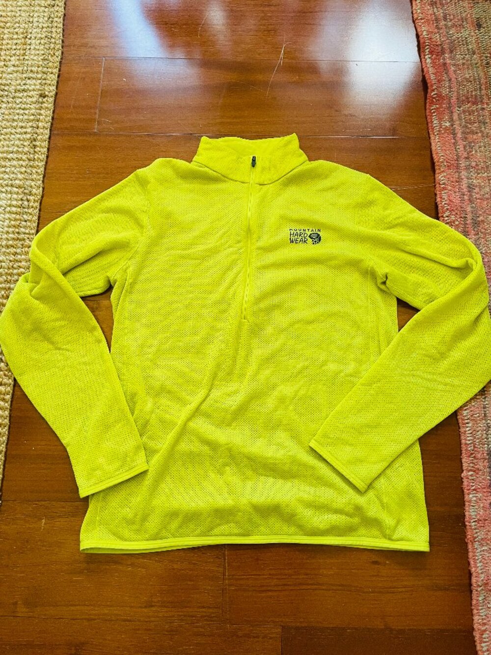 Mountain Hardwear Airmesh Half Zip, Men's Medium, Moon Moss